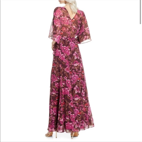 FAME & PARTNERS • jagger floral wrap gown - Picture 3 of 6
